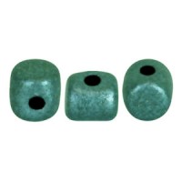 Minos par Puca® beads Metallic mat green turquoise 23980-94104